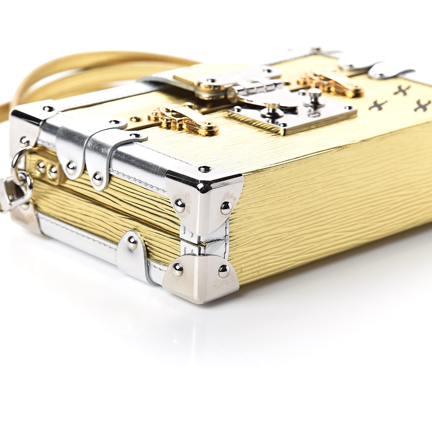 Louis Vuitton Metallic Epi Petite Malle Gold 7 of 8
