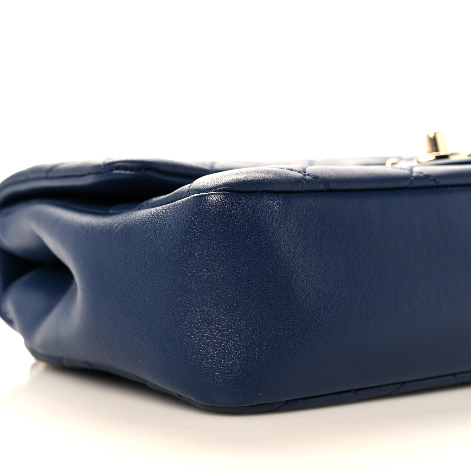 Chanel Lambskin Quilted Resin Bi-Color Chain Flap Bag Navy 9 of 14