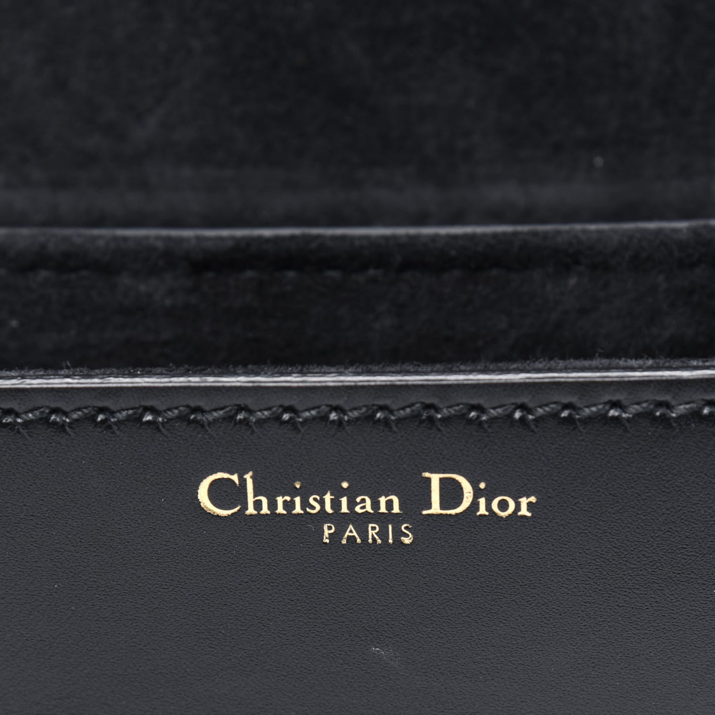 Calfskin J'Adior Flap Bag Black