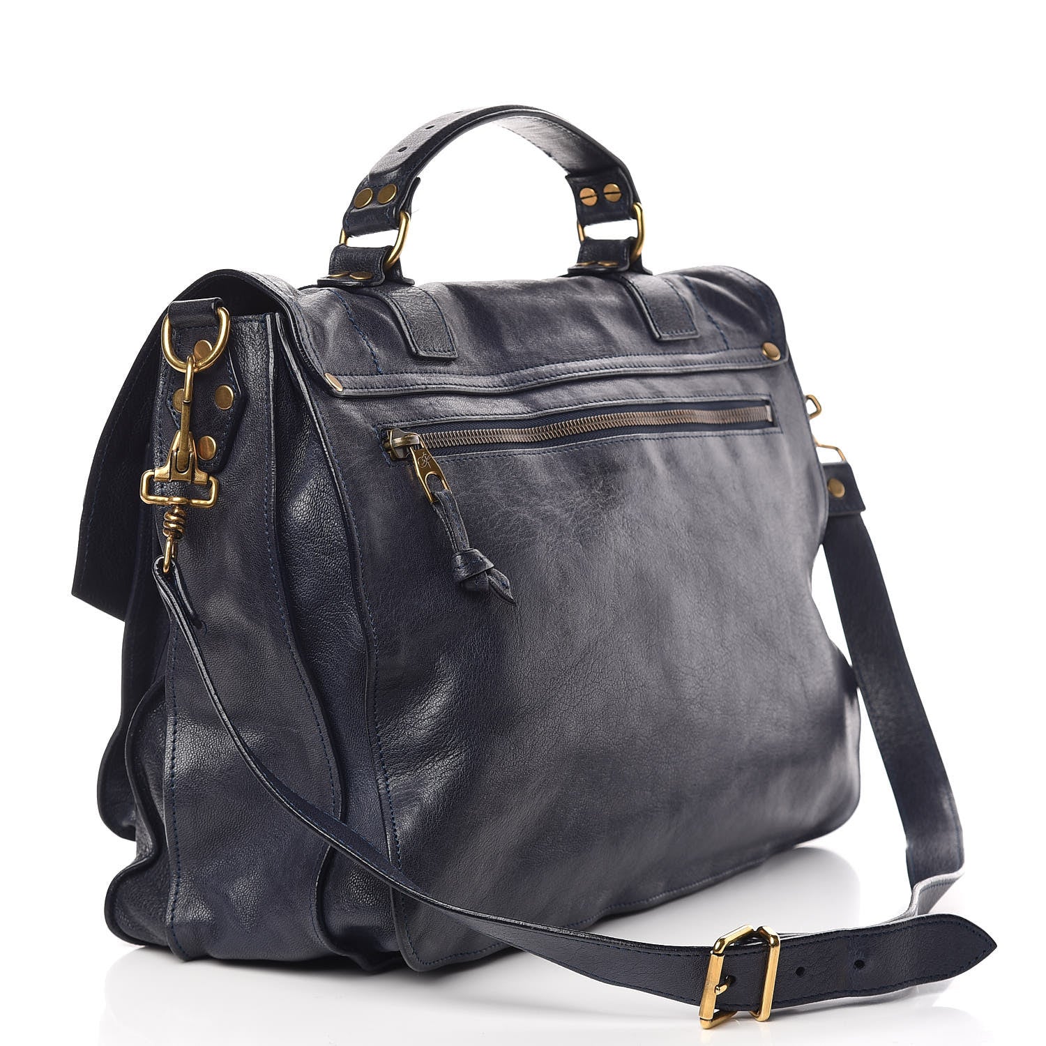 Proenza Schouler Lambskin Large PS1 Satchel Midnight 3 of 12