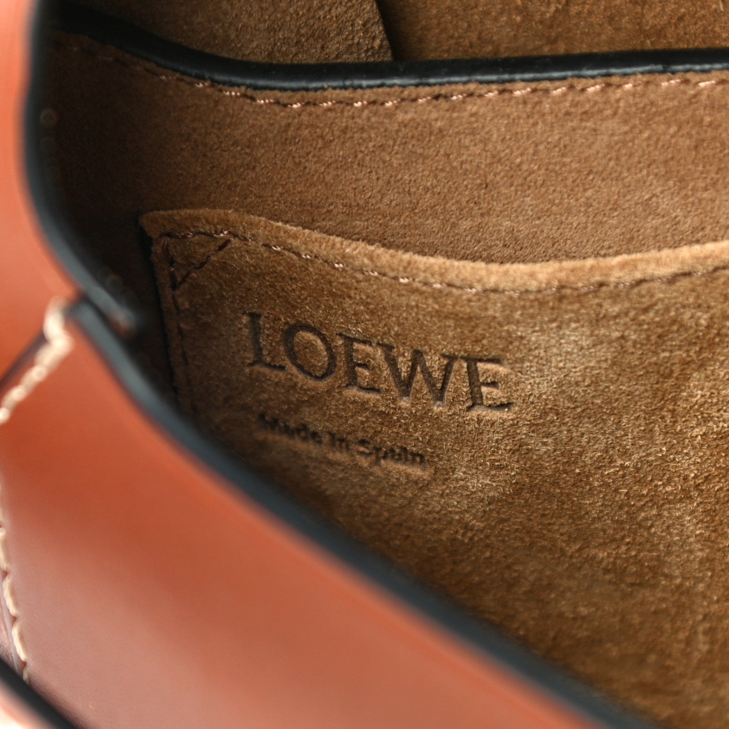 Loewe Calfskin Small Gate Crossbody Bag Rust 6 of 15