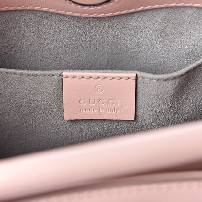 Gucci Nappa Bamboo Web Mini Nymphaea Top Handle Bag Perfect Pink Mystic White 7 of 11