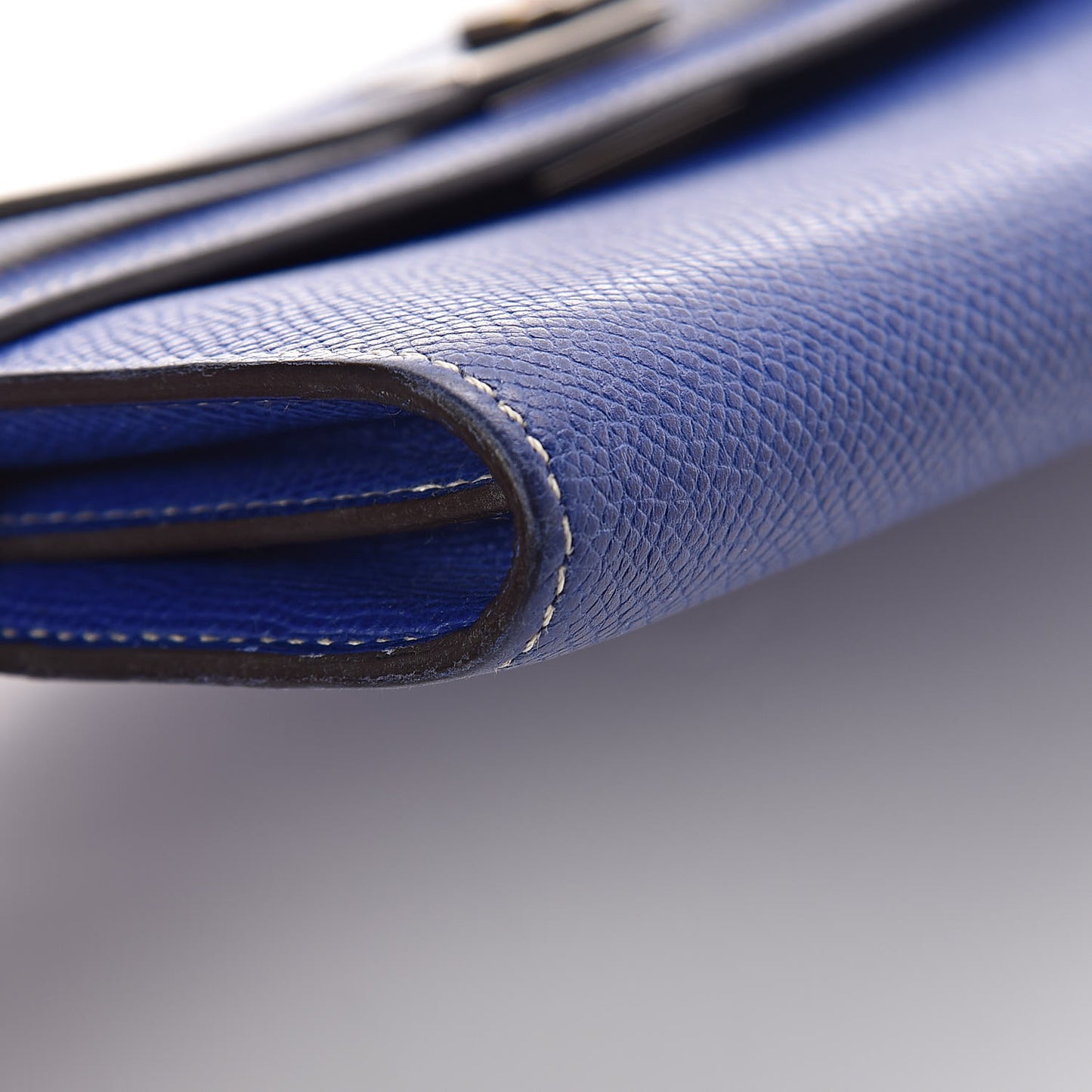 Epsom Kelly Longue Wallet Bleu Electrique Cobalt
