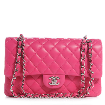 Chanel Lambskin Medium Double Flap Pink 1 of 9