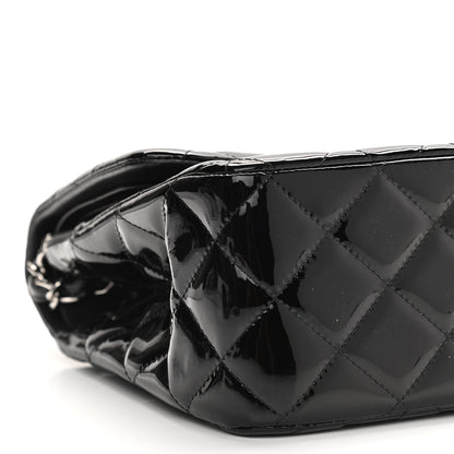 Chanel Patent Quilted Jumbo Double Flap Black 9 of 10