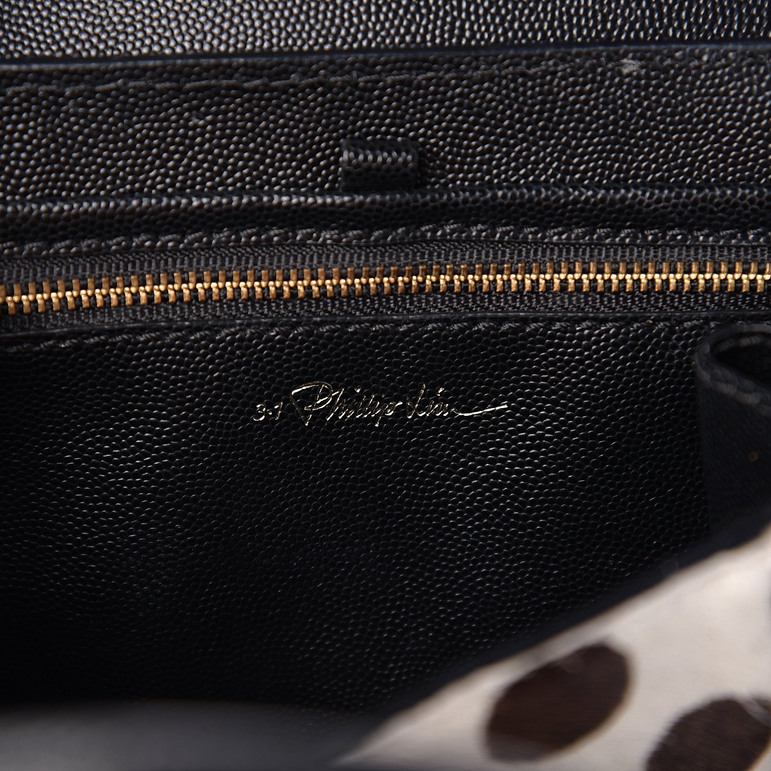 3.1 Phillip Lim 3.1 Calf Hair Polka Dot Mini Pashli Satchel Black 5 of 8