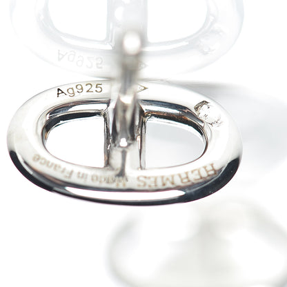 Hermes Sterling Silver TPM Farandole Earrings 5 of 5