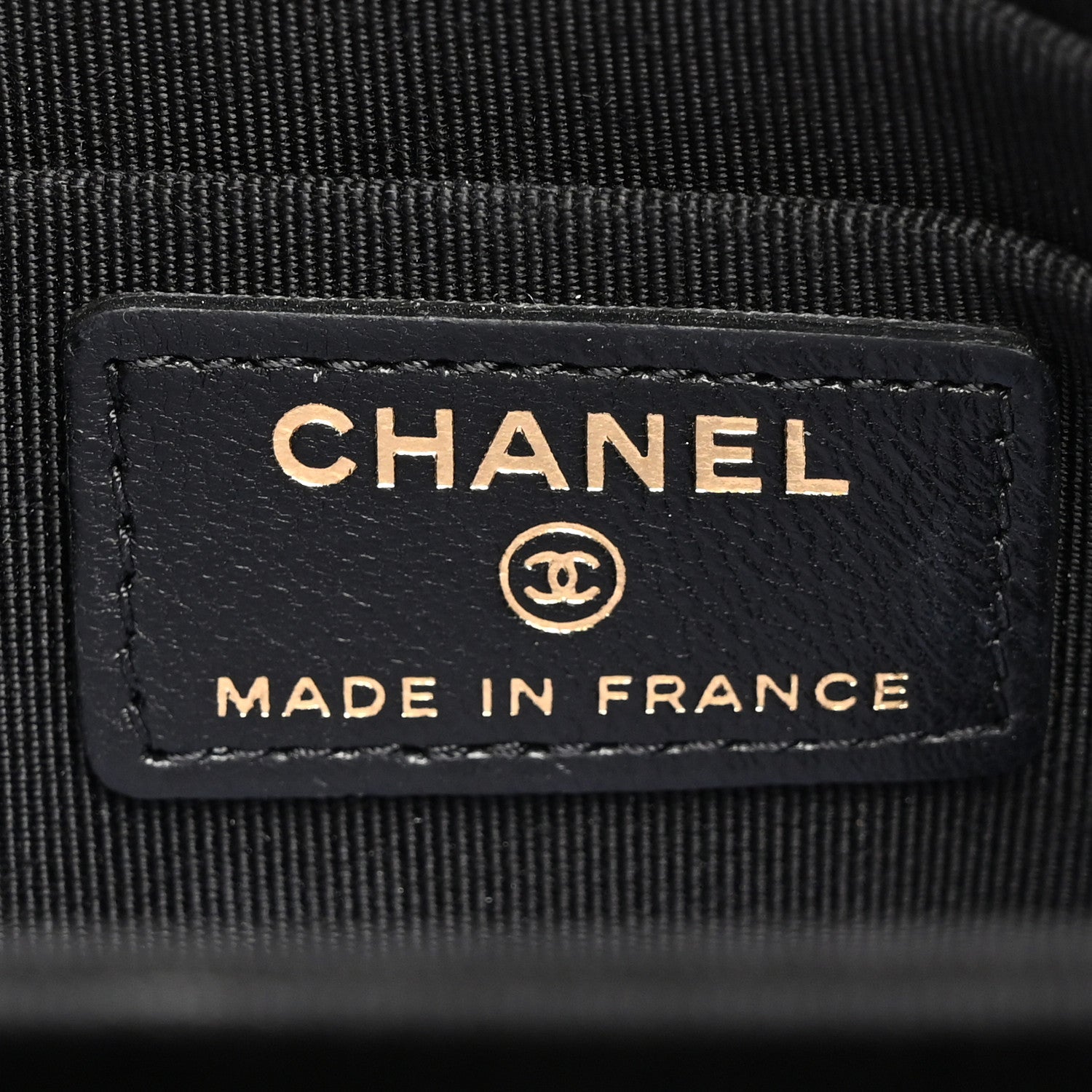 Chanel Lambskin Coco Charms Quilted Pouch Bag Black 6 of 7
