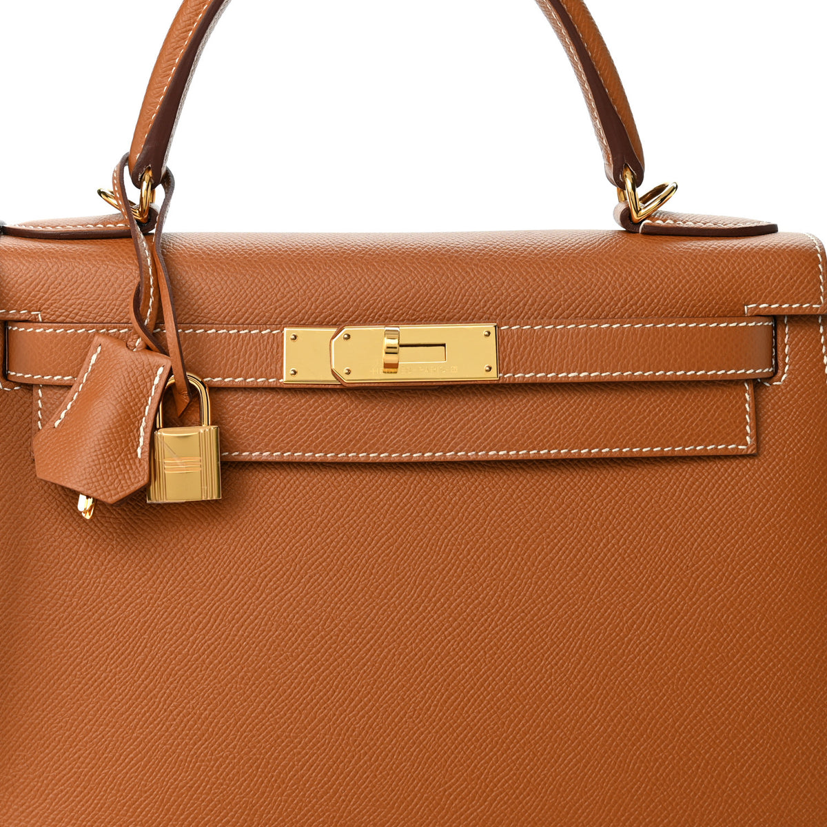 Hermes Epsom Kelly Sellier 28 Gold 8 of 11