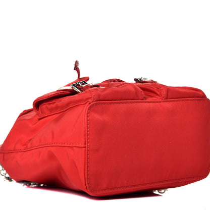 Prada Nylon Vela Mini Crossbody Backpack Rosso 7 of 8
