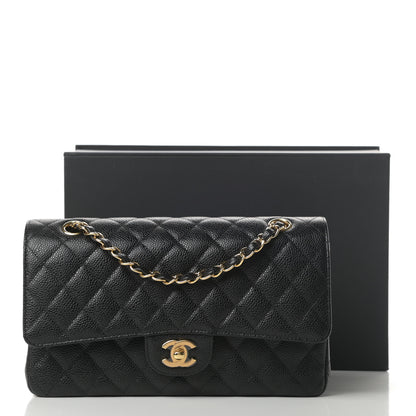 Chanel Caviar Quilted Medium Double Flap Black 12 of 12