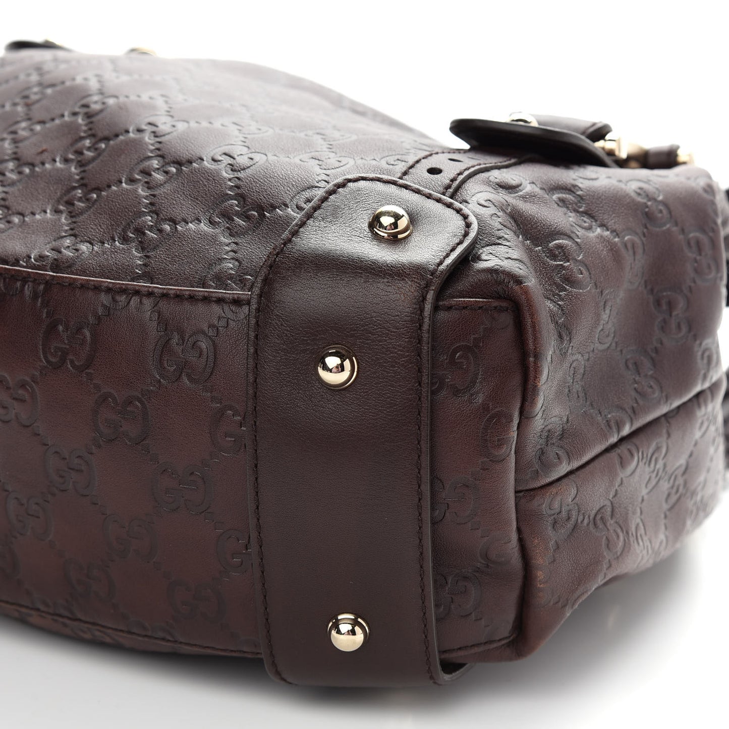 Guccissima Small Pelham Shoulder Bag Chocolate
