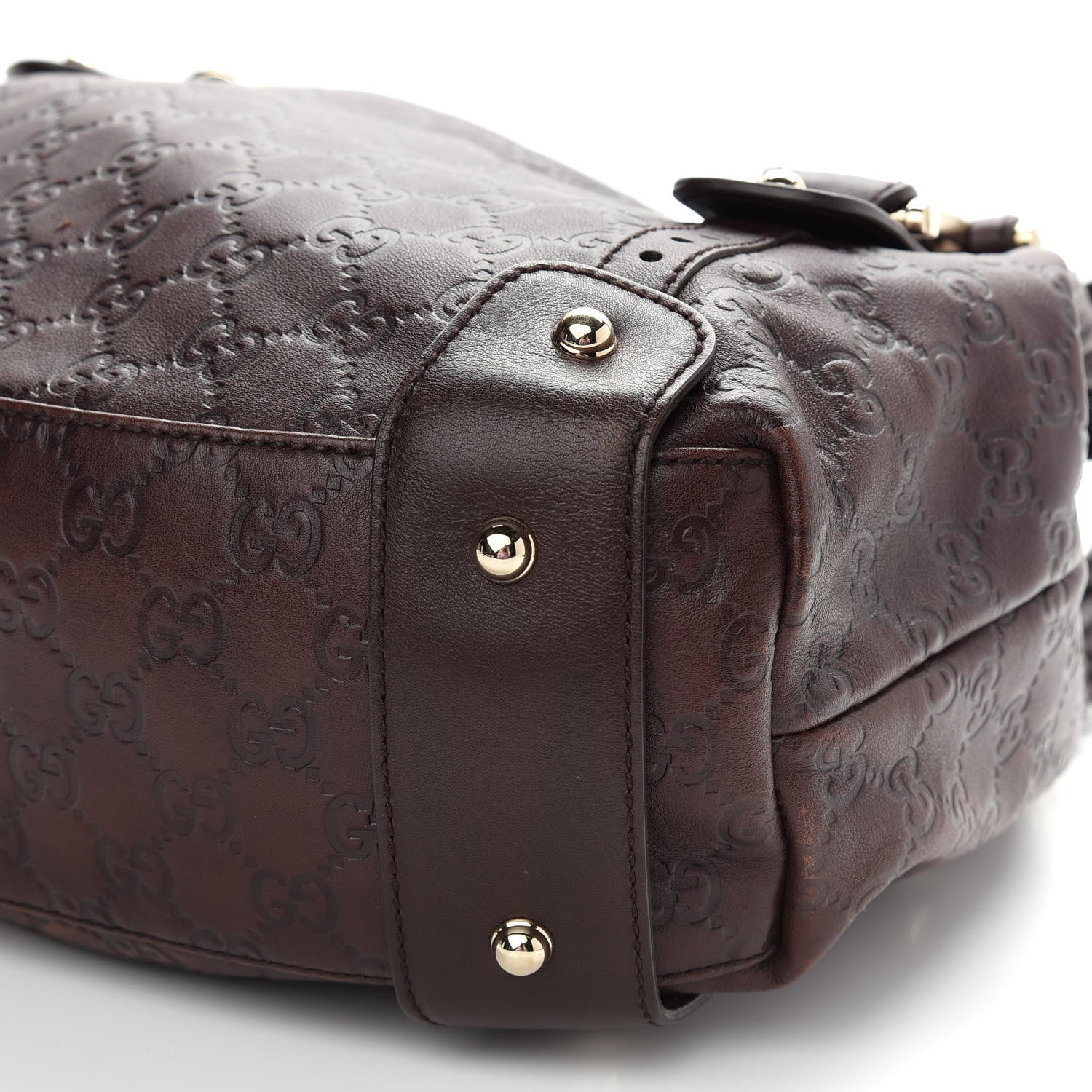 Gucci Guccissima Small Pelham Shoulder Bag Chocolate 9 of 9