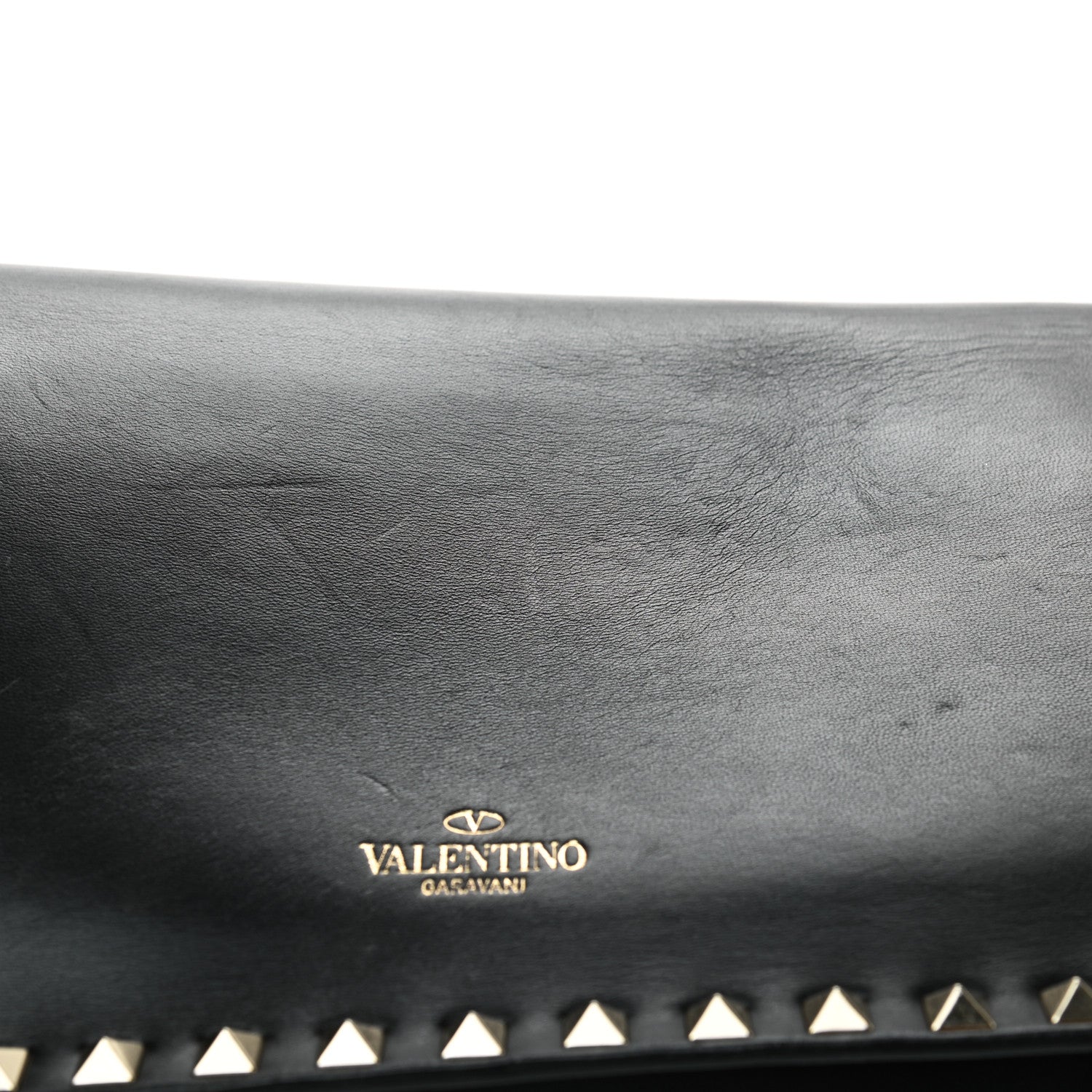 Valentino Garavani Nappa Rockstud Wristlet Clutch Black 9 of 9