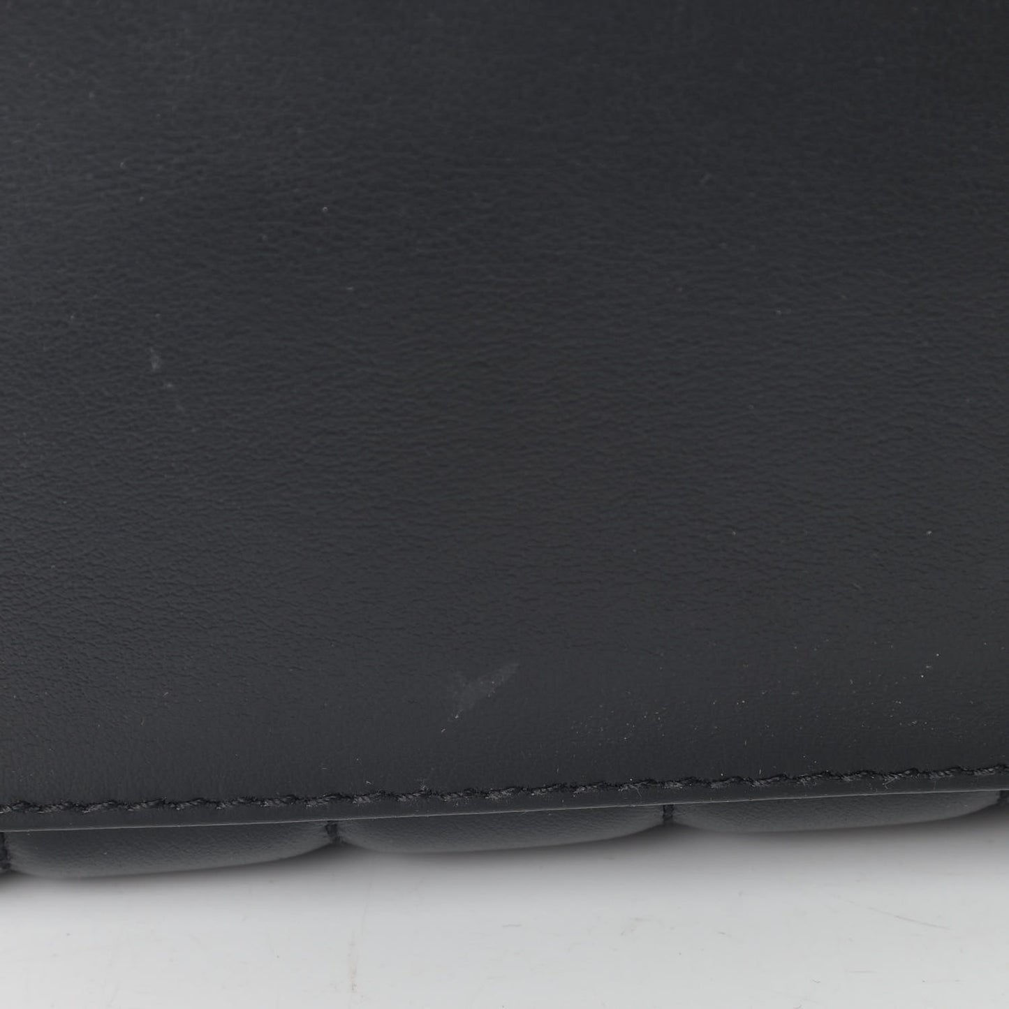 Calfskin Y Quilted Monogram Small Loulou Chain Satchel Black