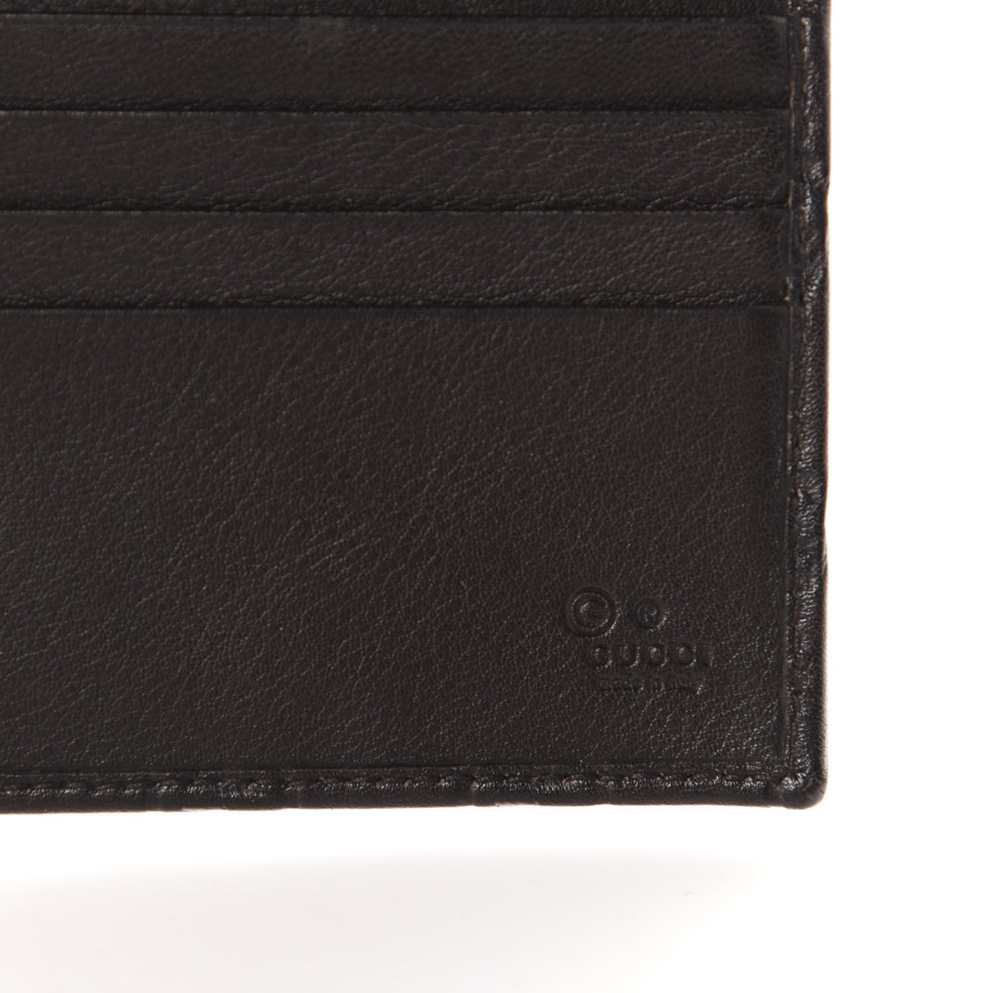 Guccissima Continental Flap Wallet Chocolate