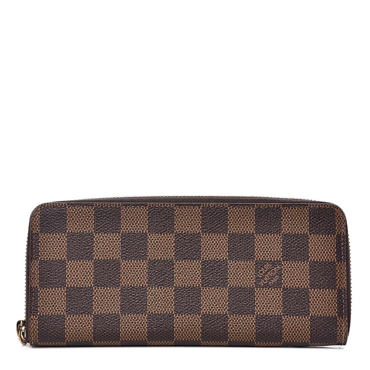 Louis Vuitton Damier Ebene Clemence Wallet Rose Ballerine 1 of 9