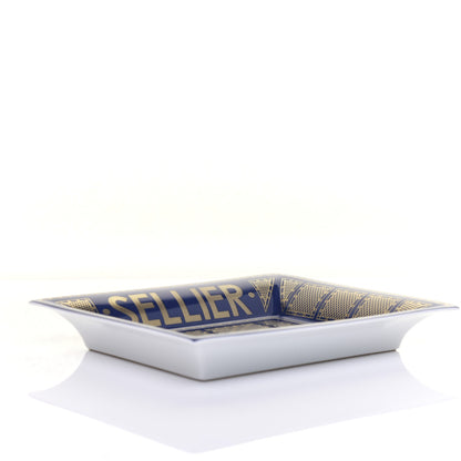 Hermes Porcelain Sellier Change Tray Bleu Roi 4 of 6