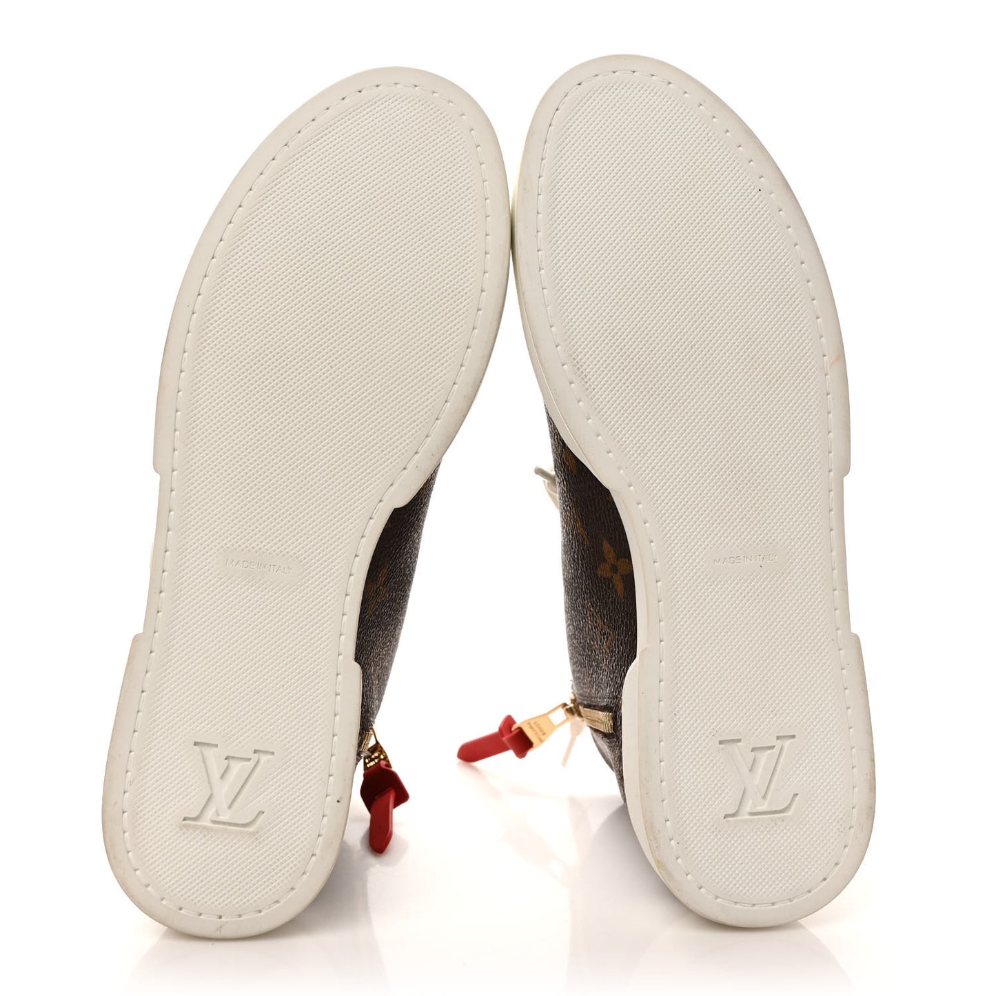 Calfskin Patent Monogram Stellar Sneaker Boots 35 Rouge