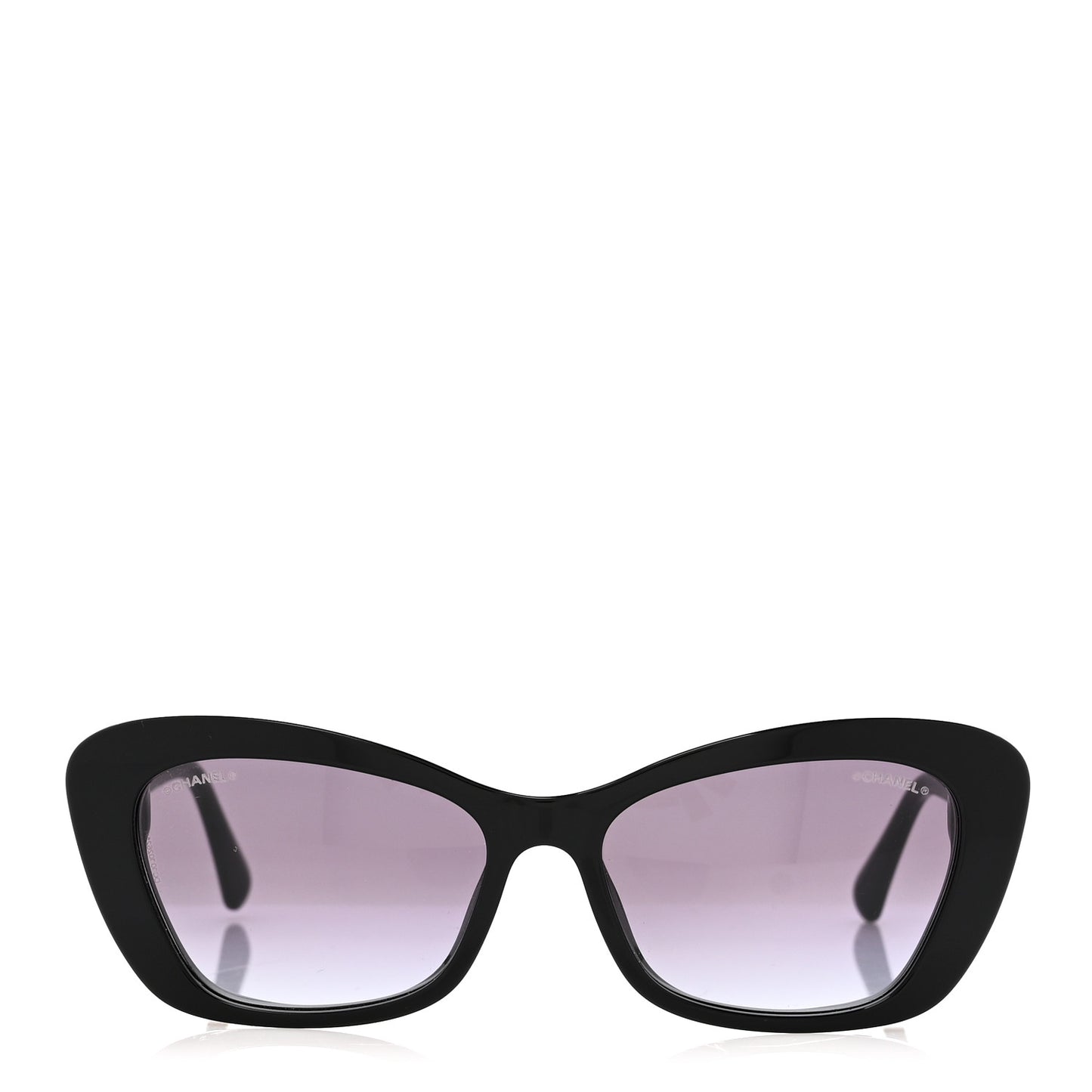 Acetate Pearl Cat Eye CC Sunglasses 5481-H-A Black