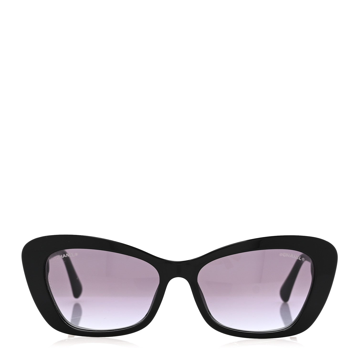 Chanel Acetate Pearl Cat Eye CC Sunglasses 5481-H-A Black 2 of 7
