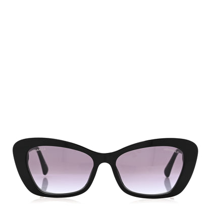 Chanel Acetate Pearl Cat Eye CC Sunglasses 5481-H-A Black 2 of 7