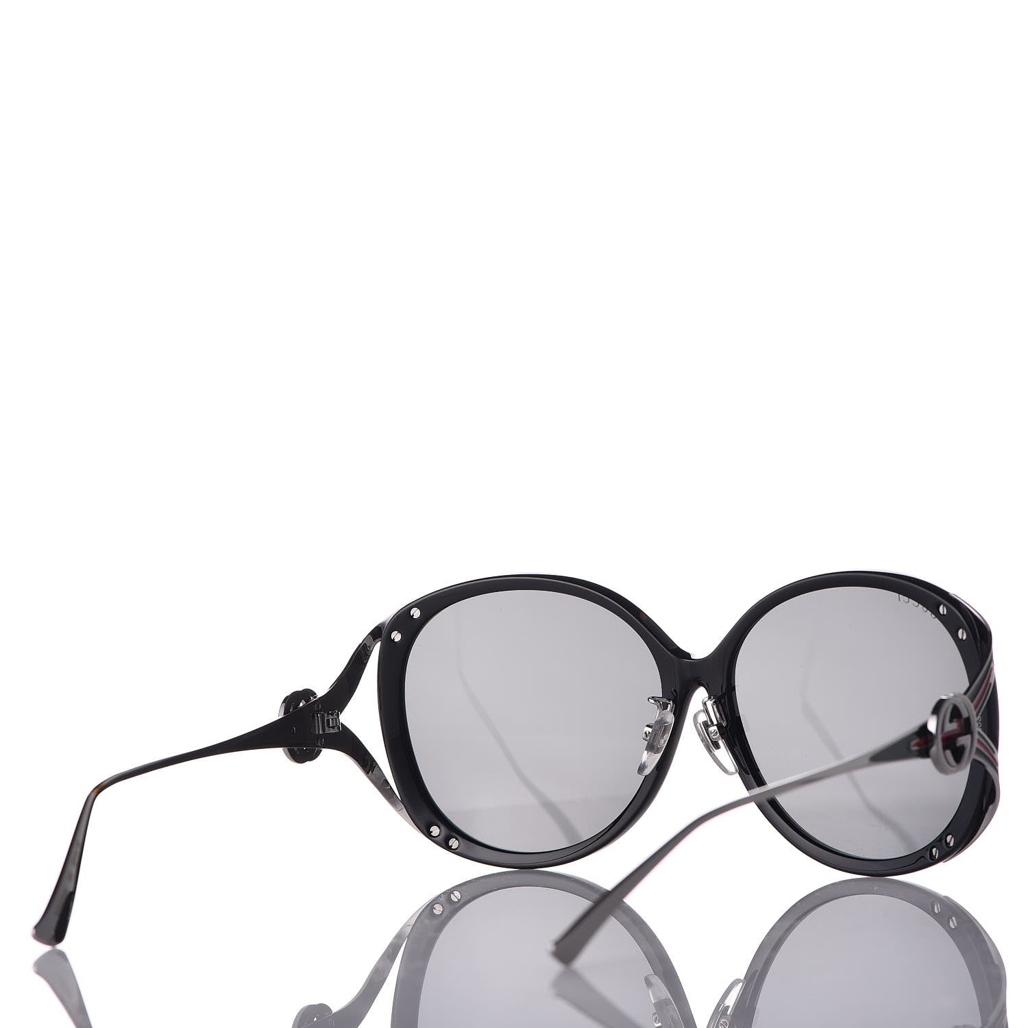 Gucci Round Frame Injected GG0226SK Sunglasses Black 4 of 8