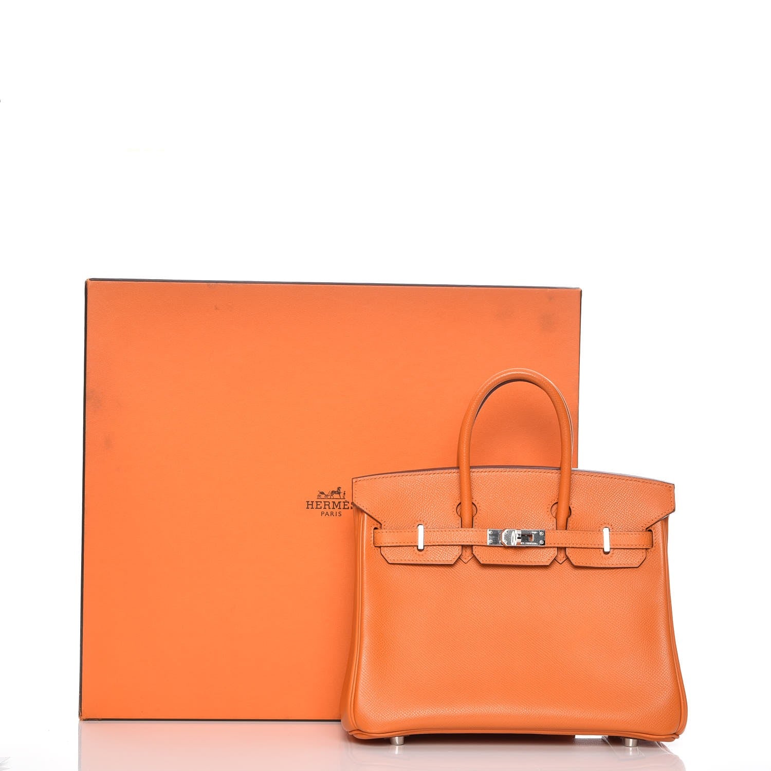 Hermes Epsom Birkin 25 Orange 24 of 24
