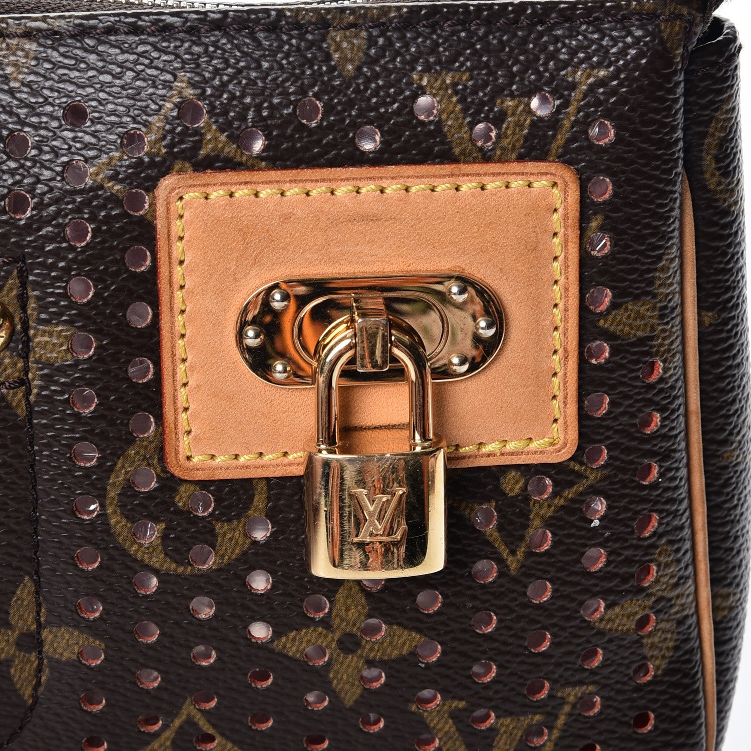 Louis Vuitton Monogram Perforated Pochette Accessories Bag Orange 8 of 8