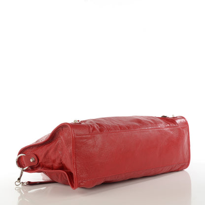 Balenciaga Agneau Giant 12 Silver Hardware City Rouge Lipstick 4 of 8