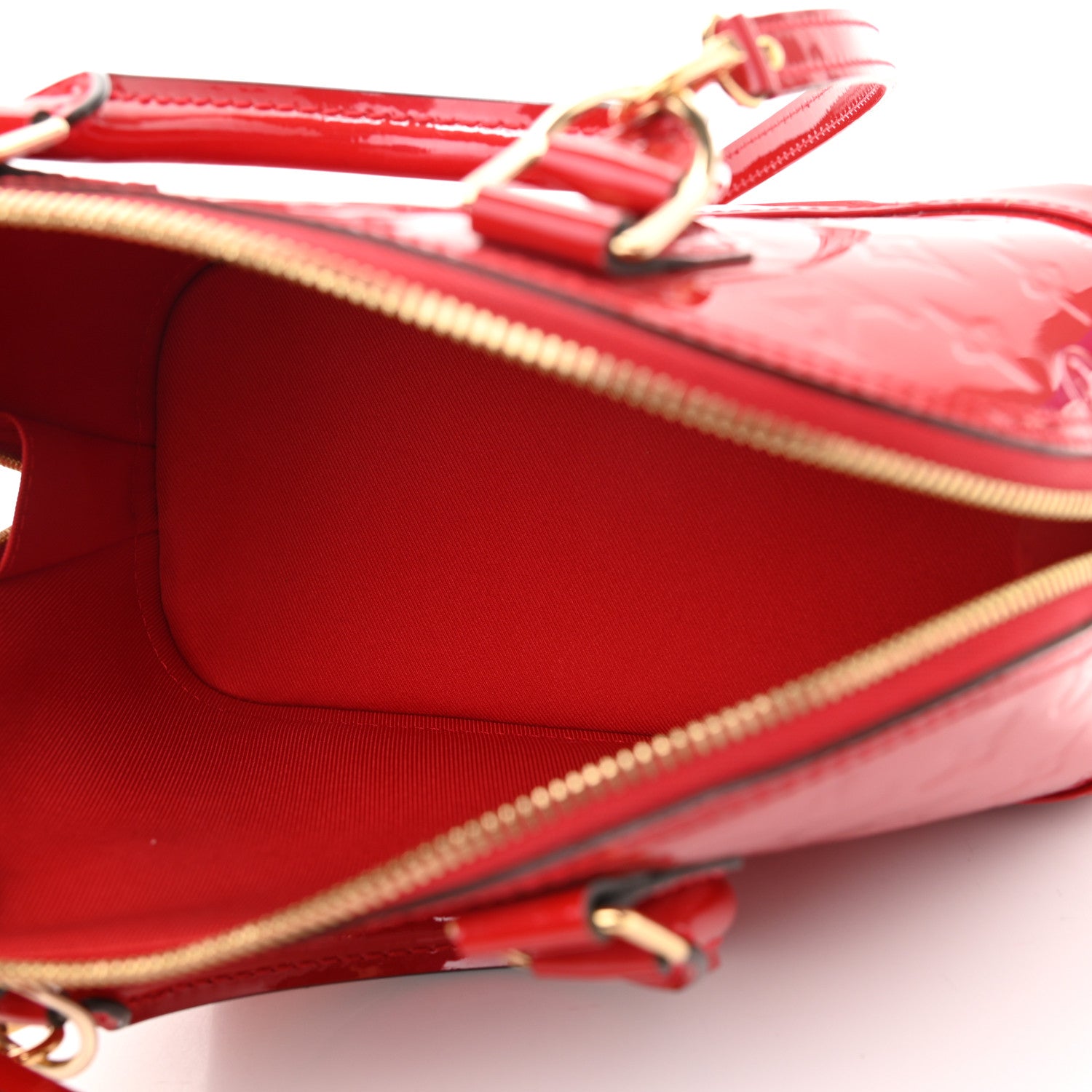Louis Vuitton Vernis Alma BB Cherry 5 of 9