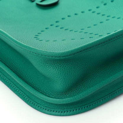 Hermes Taurillon Clemence Evelyne III PM Vert Vertigo 7 of 9