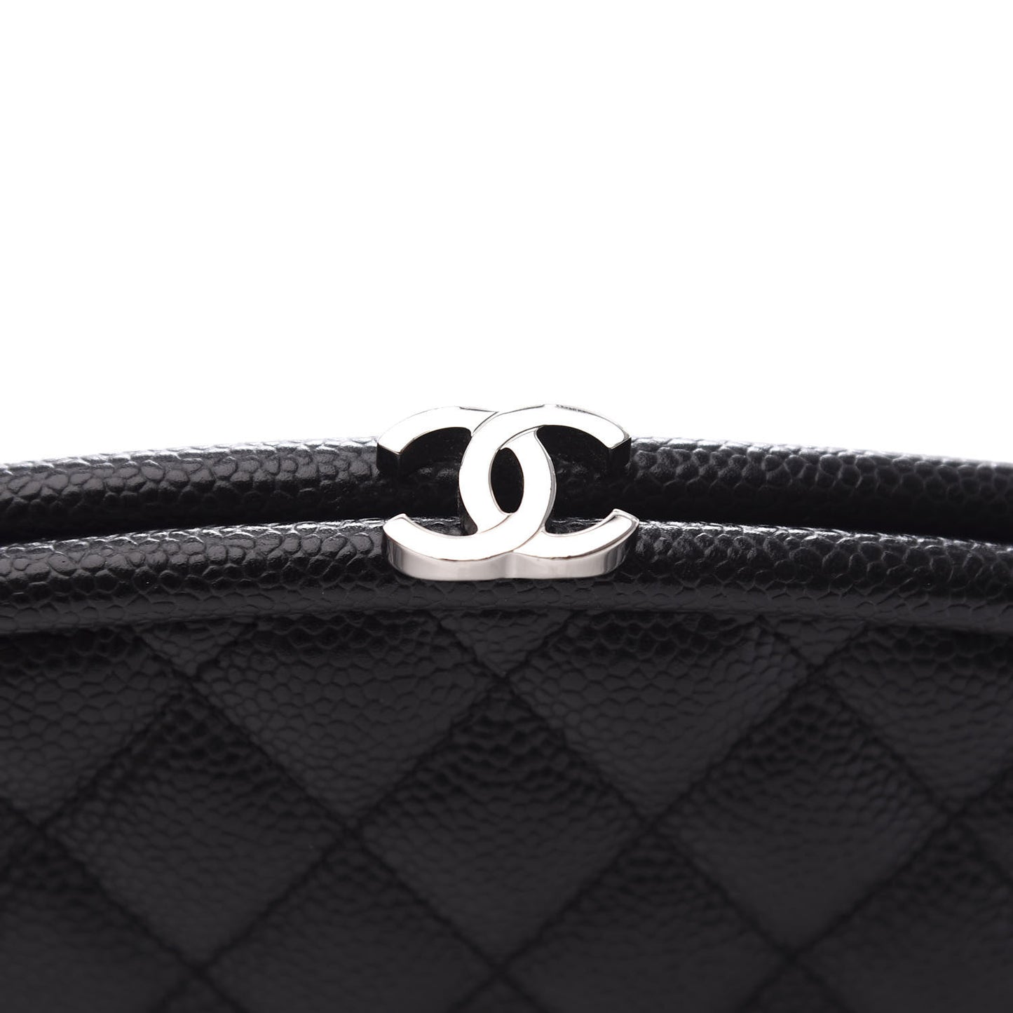 Caviar Quilted Timeless Clutch Black