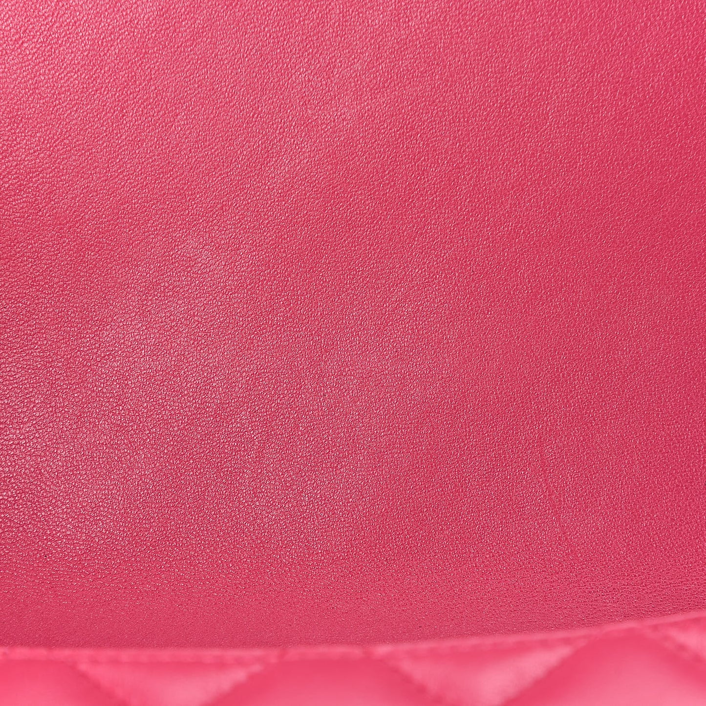 Lambskin Quilted Clutch With Chain Flap Pink