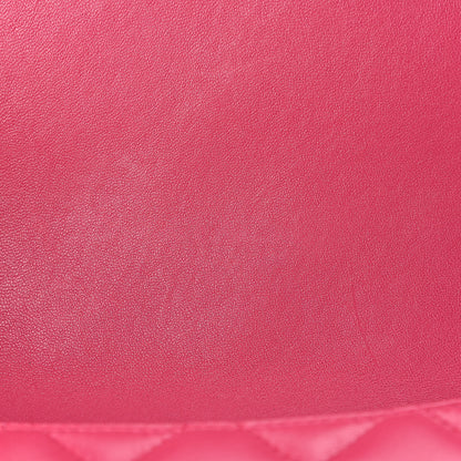 Chanel Lambskin Quilted Clutch With Chain Flap Pink 10 of 18
