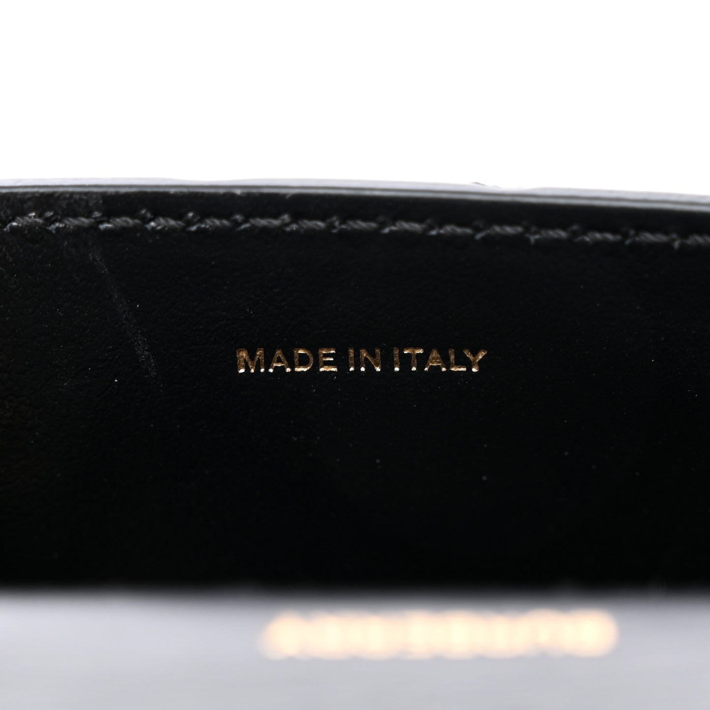 Calfskin TB Mini Jody Chain Card Case Black