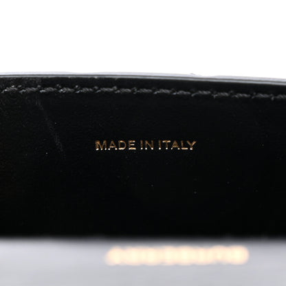 Burberry Calfskin TB Mini Jody Chain Card Case Black 7 of 12