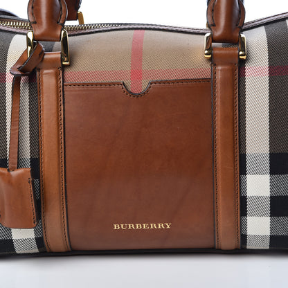 Burberry House Check Medium Alchester Bowling Bag Tan 12 of 23