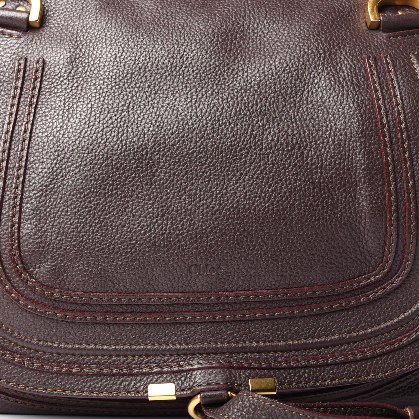 Calfskin Large Marcie Satchel Truffle