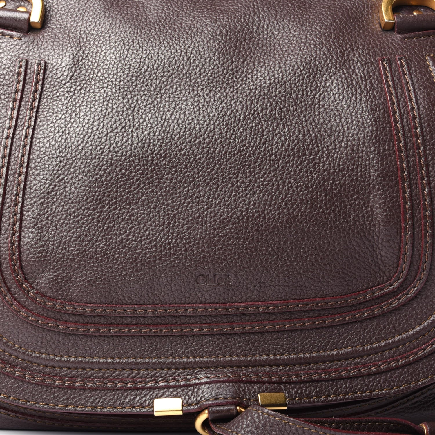 Chloe Calfskin Large Marcie Satchel Truffle 8 of 11
