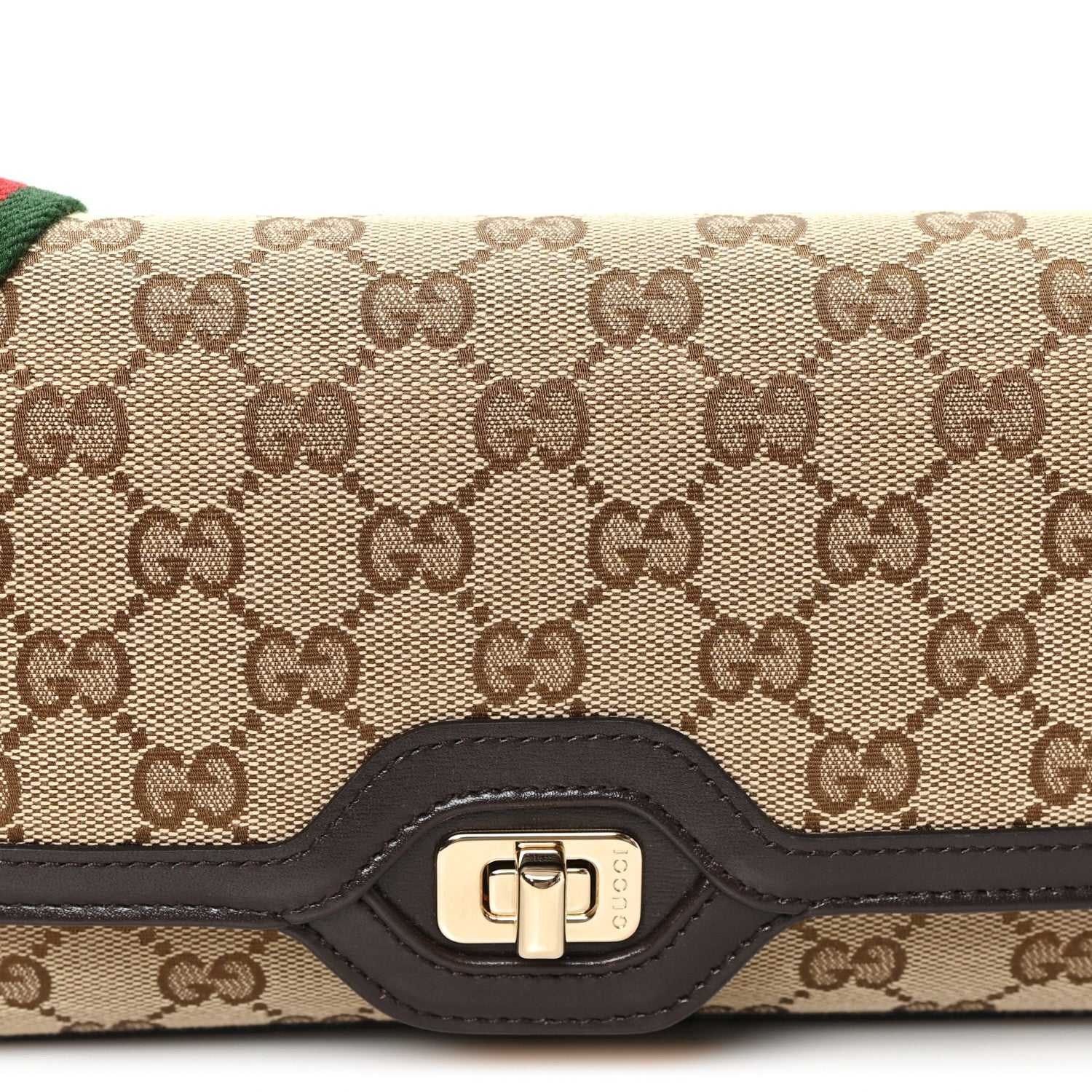 Gucci GG Monogram Small Luce Shoulder Bag Beige Ebony 6 of 8