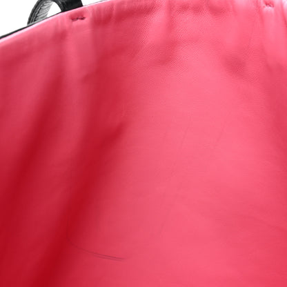 Prada Nappa Antique Reversible Tote Black Pink 21 of 22