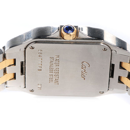 Cartier Stainless Steel 18K Yellow Gold 27mm Santos Demoiselle Quartz Watch 3 of 6