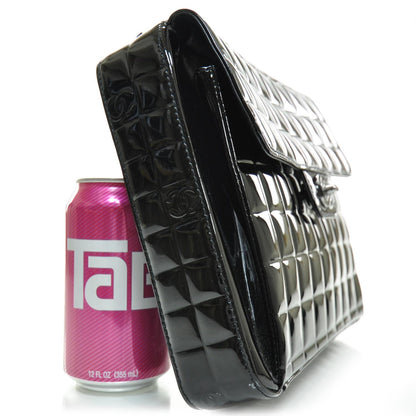 Chanel Patent Cube Handbag Black 3 of 8