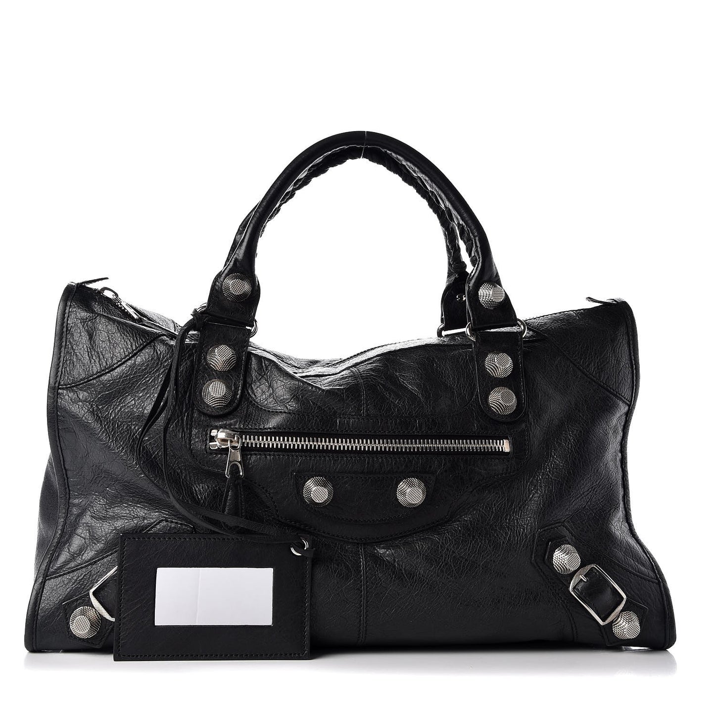 Agneau Giant 21 Silver Hardware Work Black
