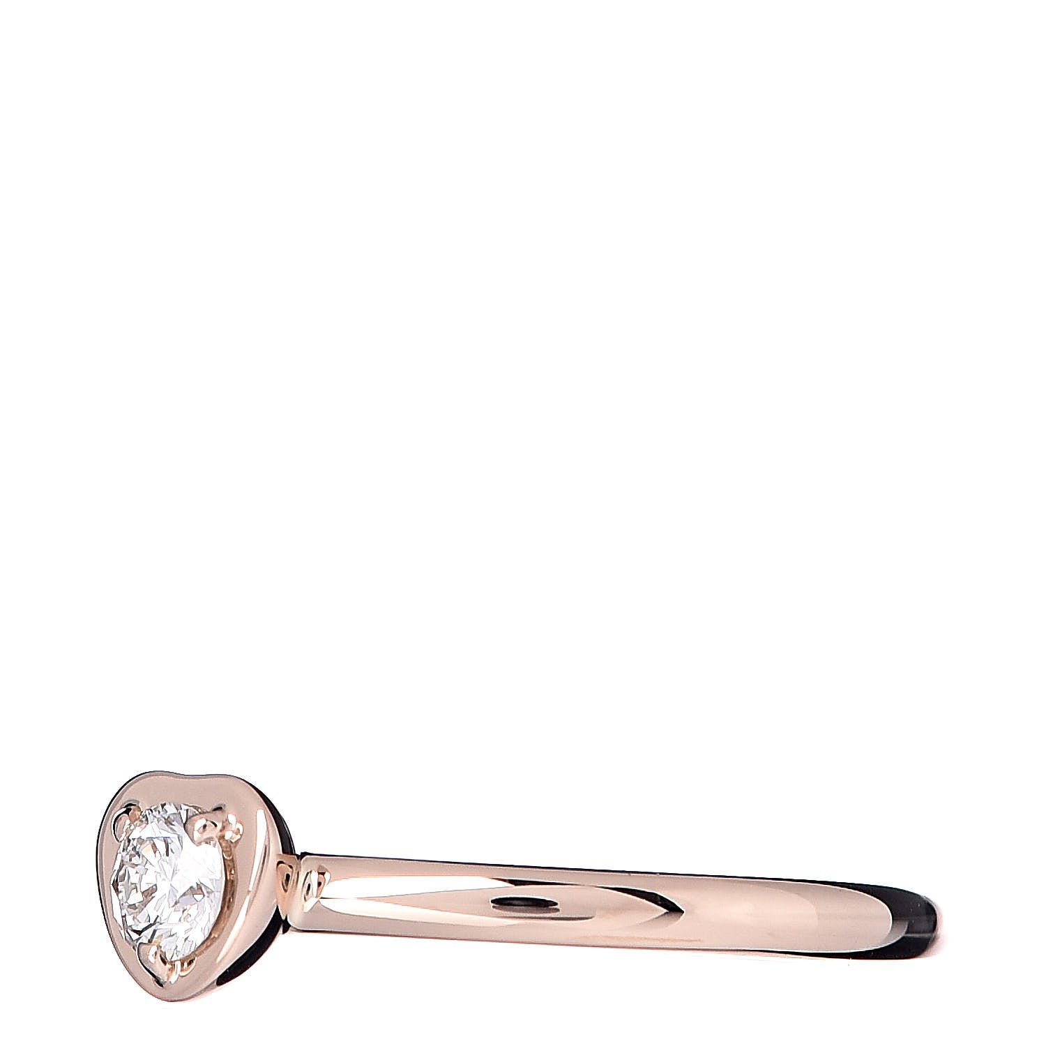 Cartier 18K Pink Gold Diamond D'Amour Heart Ring 51 5.75 3 of 5