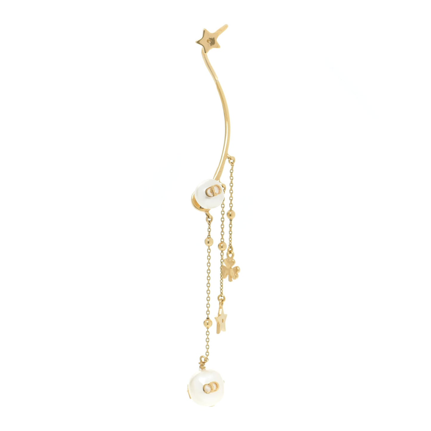 Pearl Shiny-D Earring Gold