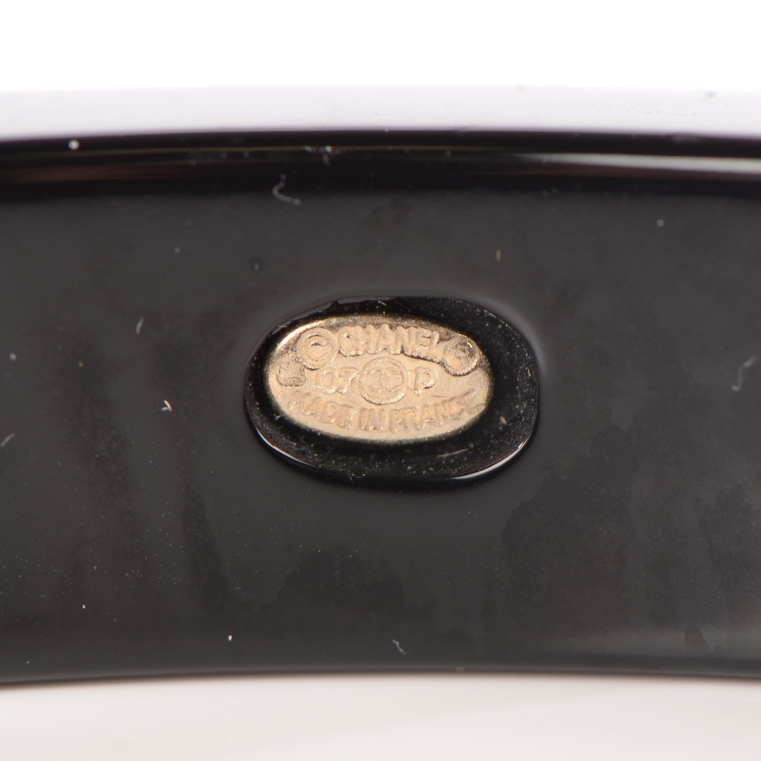 Chanel Resin Coco Bangle Black 4 of 4