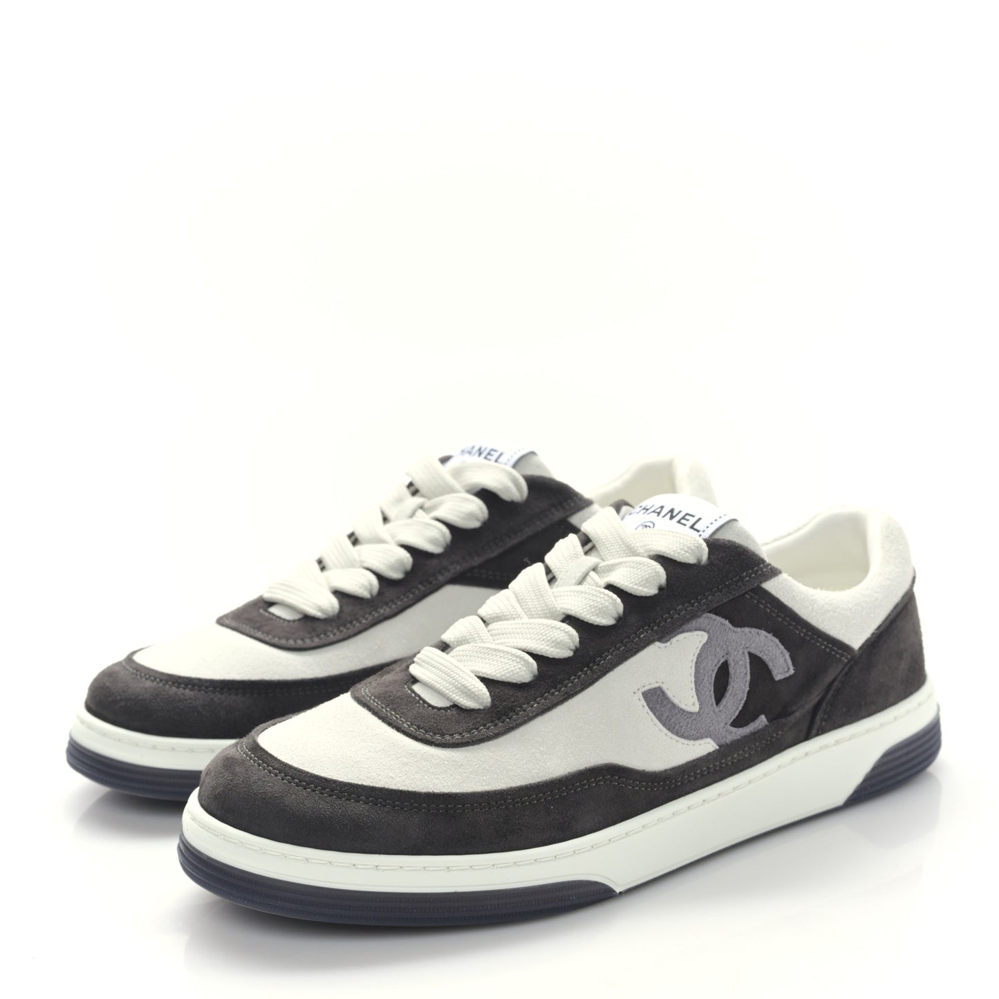 Suede Kidskin Womens CC Sneakers 39 Black White