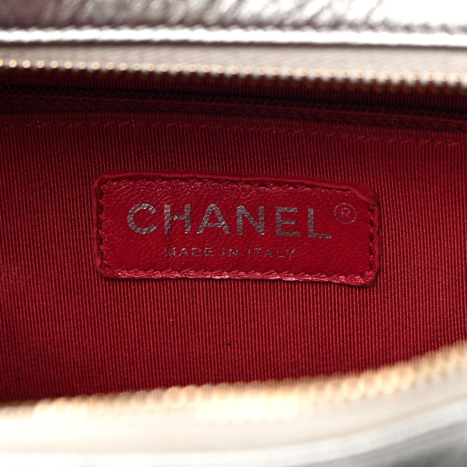 Chanel Metallic Aged Calfskin Quilted Medium Gabrielle Hobo Silver 6 of 15